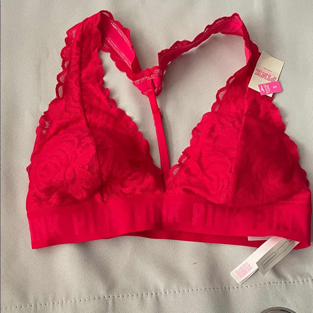 Ping Red Lace Bralette